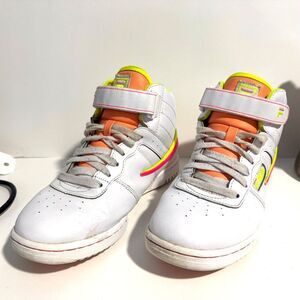 Women's‎ Fila F-13 White | Lime Green | Hot Pink Sneakers size 7.5